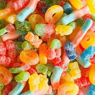 Sweet Assorted Fizzy Pick N Mix Cups 350g Purple Candy Retro Party Treats 6 Cups Suitable For Vegetarians Sweet Assorted Fizzy Pick N Mix Cups 350g Purple Candy Retro Party Treats 6 Cups Suitable For Vegetarians